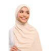 Sulam Kenanga Scarf in Tiram Cream